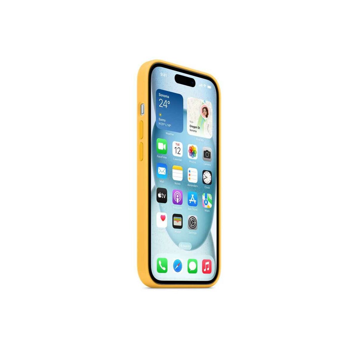 Telefoonhoes Apple MWNA3ZM/A Geel iPhone 15